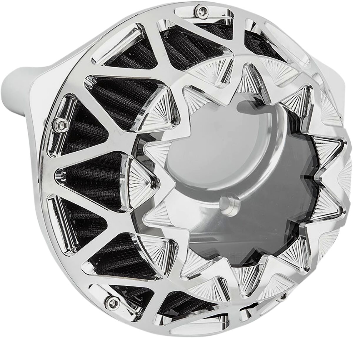 Arlen Ness Crossfire Air Cleaner, Chrome - 91-21 XL Sportster Air Cleaner Arlen Ness