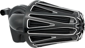 Arlen Ness CrossFire Monster Sucker® Air Cleaner, Contrast - 00-17 Twin Cam Air Cleaner Arlen Ness