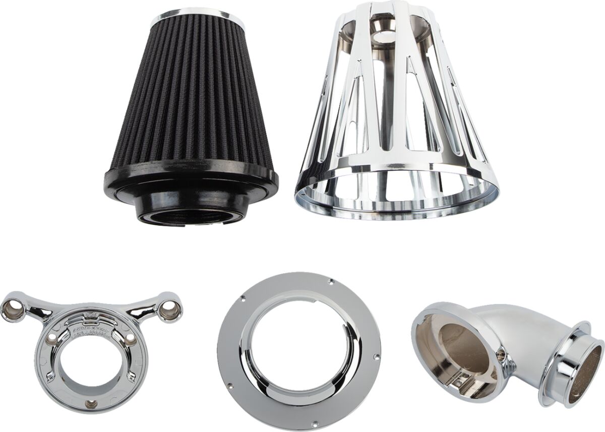 CrossFire Monster Sucker® Air Cleaner, Chrome - 08-16 Touring / 16-17 FLST & FXDLS Air Cleaner Arlen Ness