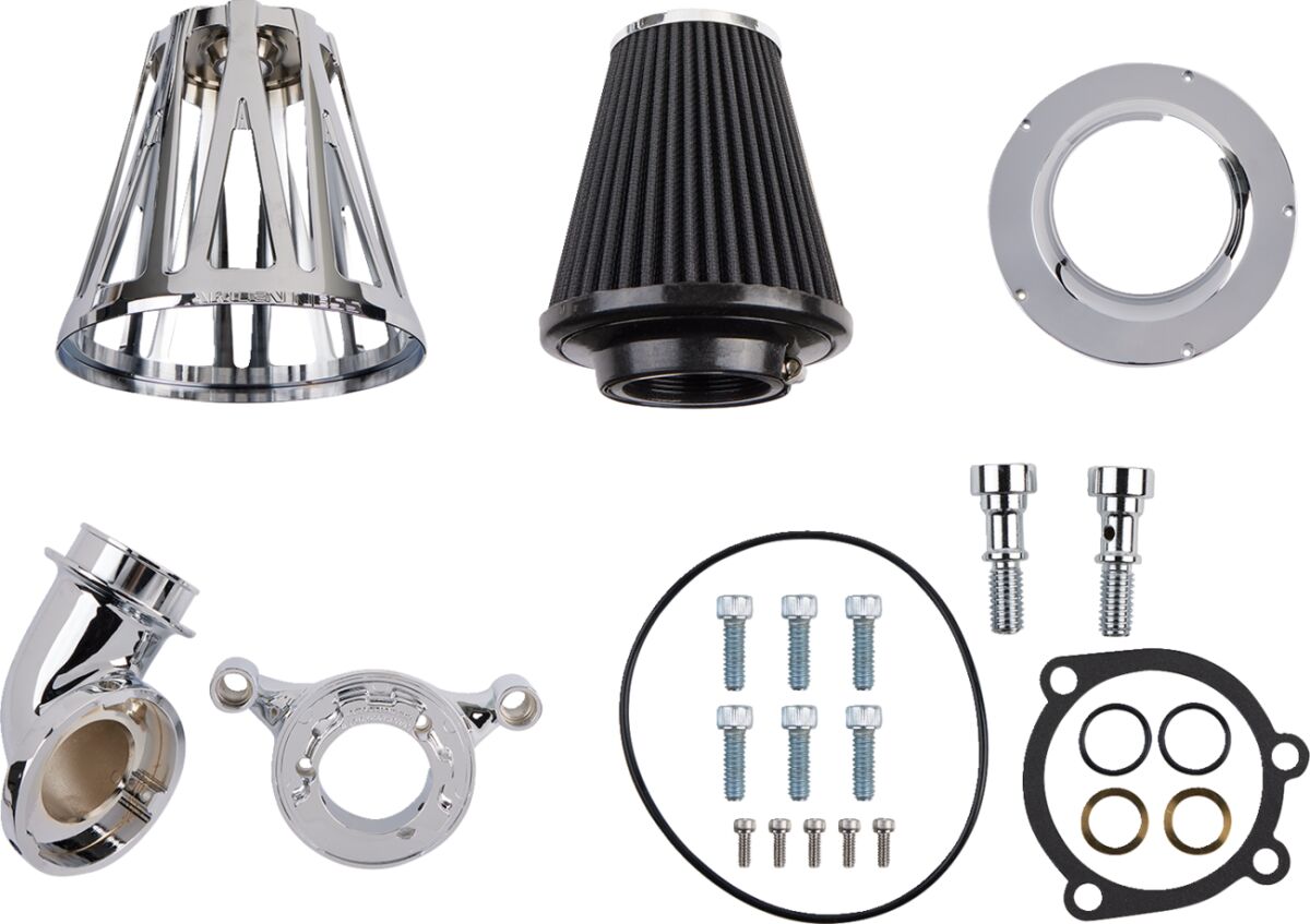 CrossFire Monster Sucker® Air Cleaner, Chrome - 00-17 Twin Cam Air Cleaner Arlen Ness Default Title