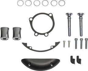 Replacement Hardware Kits: Inverted / Method® / Clear Tear™ / Sidekick, Chrome - 00-17 Twin Cam Air Cleaner Replacement Part Arlen Ness
