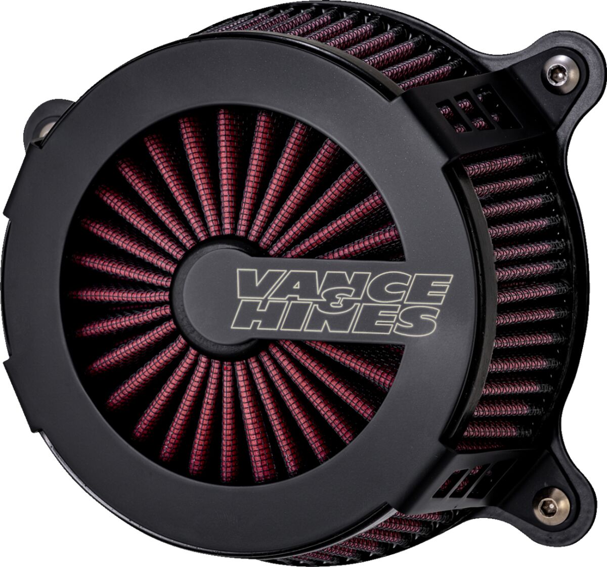 Vance & Hines V02 Cage Fighter Air Cleaner, Black - 08-16 Touring & 09- 16 Trike & 16-17 Softail & 16-17 Dyna Air Cleaner Vance & Hines
