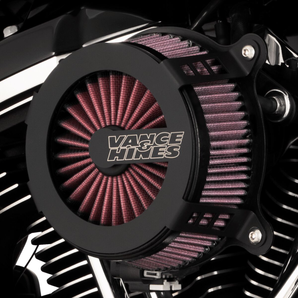 Cage Fighter Air Cleaner St,Fl Vance & Hines