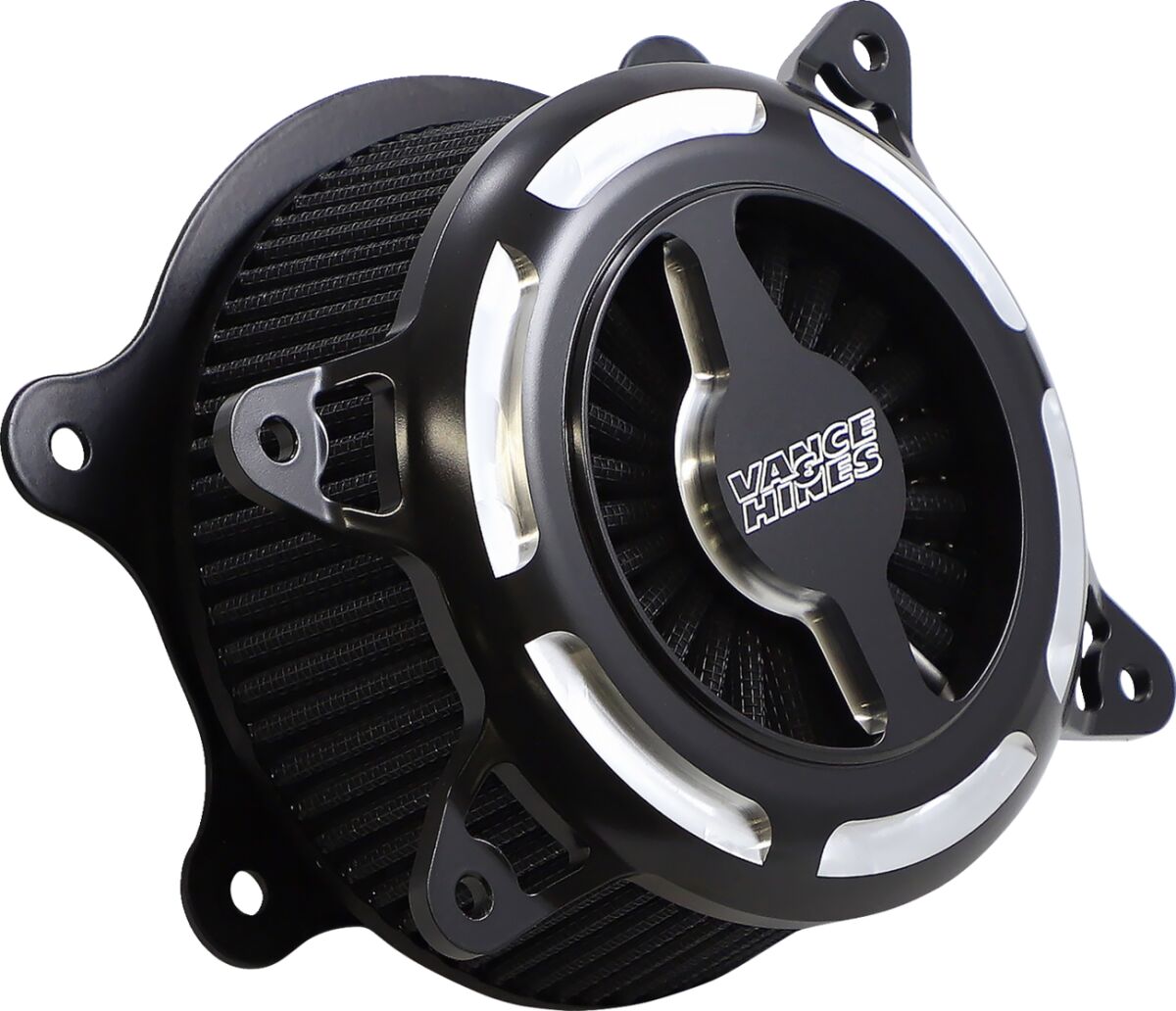 Vance & Hines VO2 Blade Air Cleaner, Black Contrast - 99-22 Sportster Air Cleaner Vance & Hines