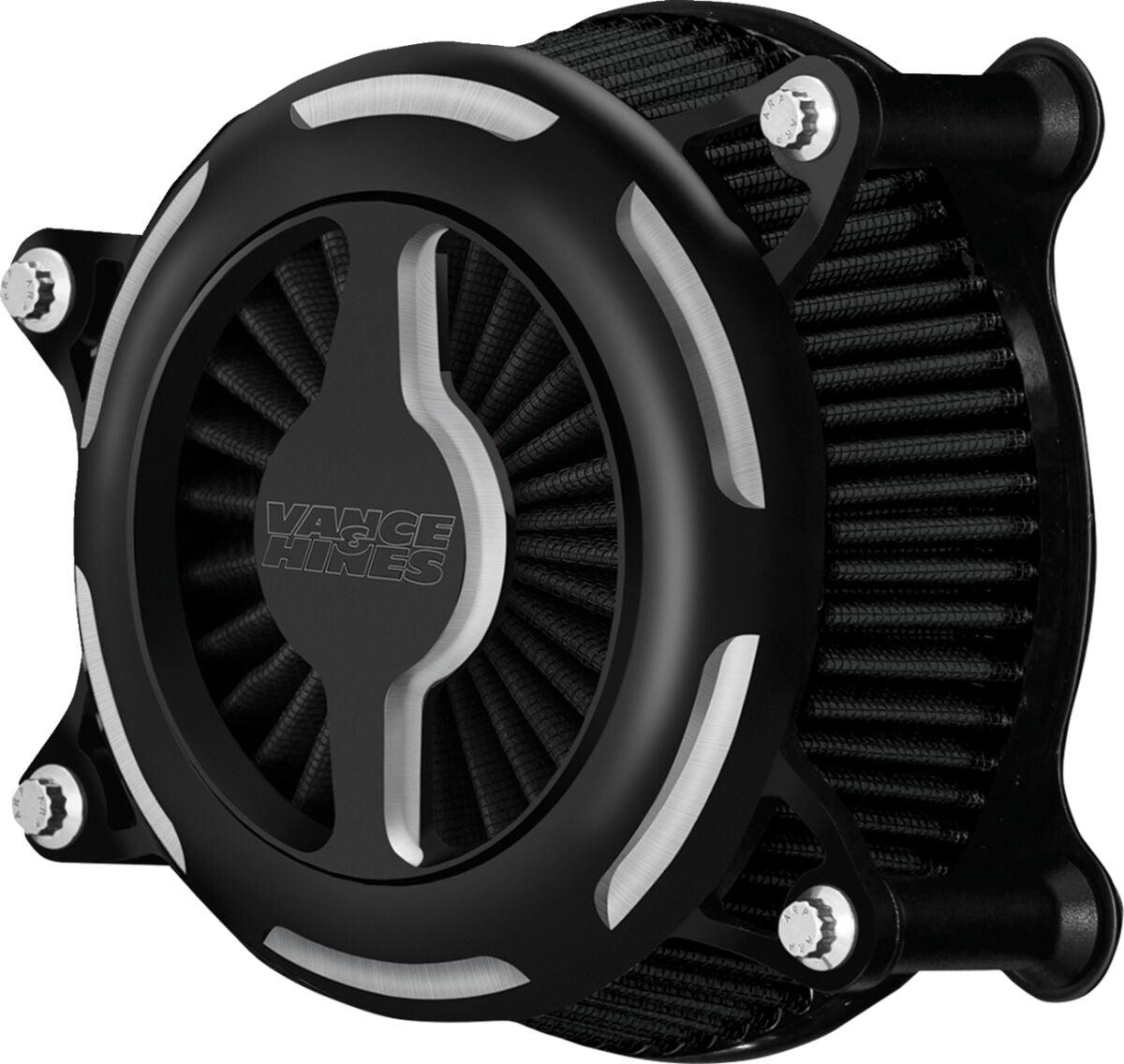 Vance & Hines VO2 Blade Air Cleaner, Black Contrast - 99-22 Sportster Air Cleaner Vance & Hines