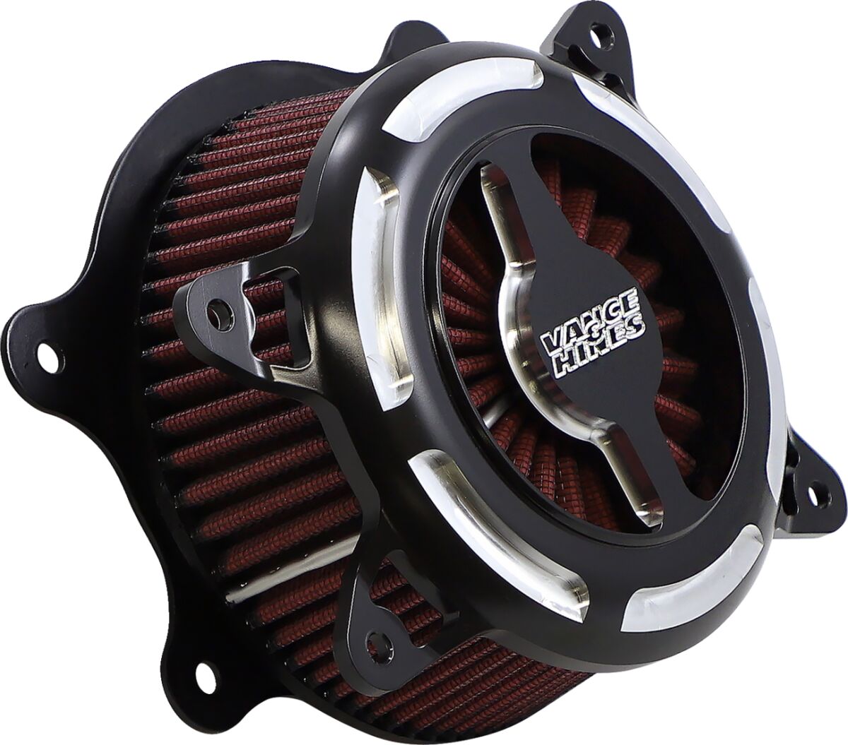 Vance & Hines VO2 Blade Air Cleaner, Black Contrast - 08-17 Dyna Air Cleaner Vance & Hines