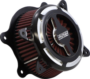 Vance & Hines VO2 Blade Air Cleaner, Black Contrast - 08-17 Dyna Air Cleaner Vance & Hines