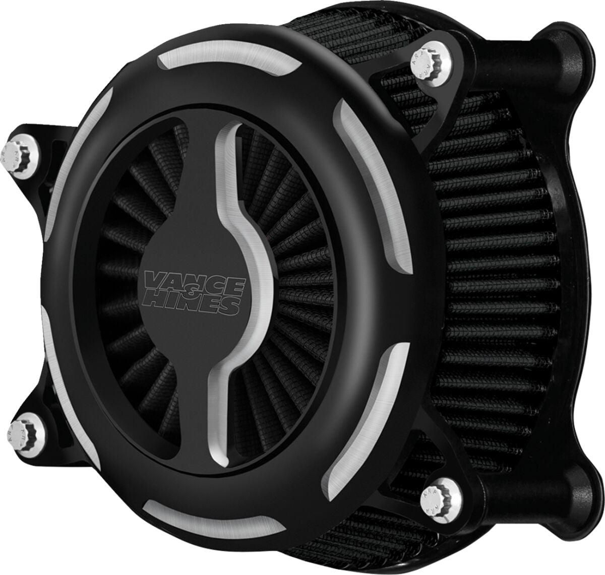 Vance & Hines VO2 Blade Air Cleaner, Black Contrast - 08-16 Touring & 09-16 Trike & 16-17 Softail & 16-17 Dyna Air Cleaner Vance & Hines