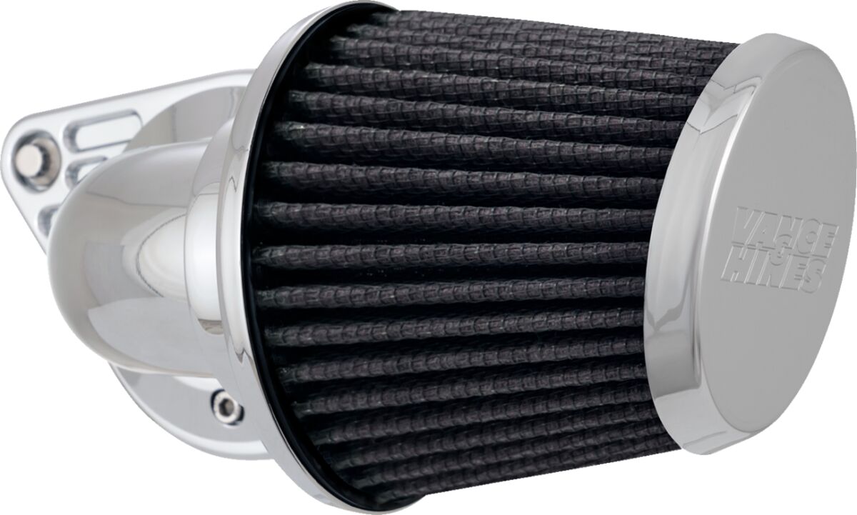 Vance & Hines V02 Falcon Air Cleaner, Chrome - 02-07 Touring & 00-15 Softail & 99-17 Dyna Air Cleaner Vance & Hines