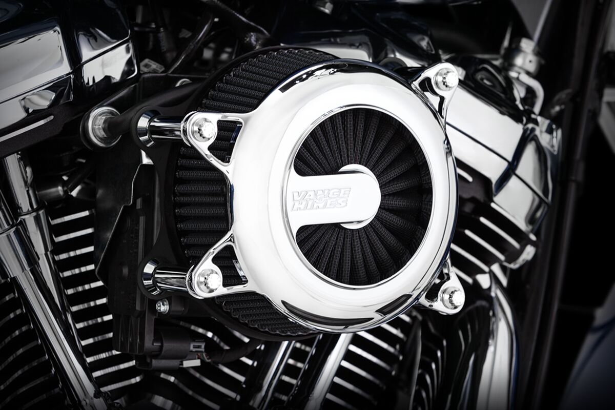 Vance & Hines V02 Rogue Air Cleaner, Chrome - 91-22 Sportster Air Cleaner Vance & Hines