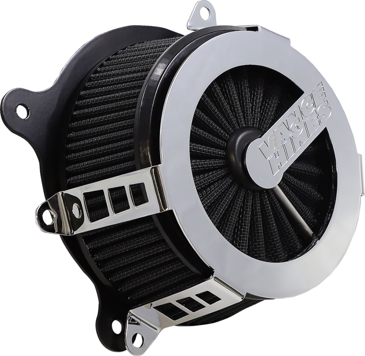 Vance & Hines Vo2 Cage Fighter Air Cleaner, Chrome - 08-16 Touring & 09-16 Trike & 16-17 Softail & 16-17 Dyna Air Cleaner Vance & Hines