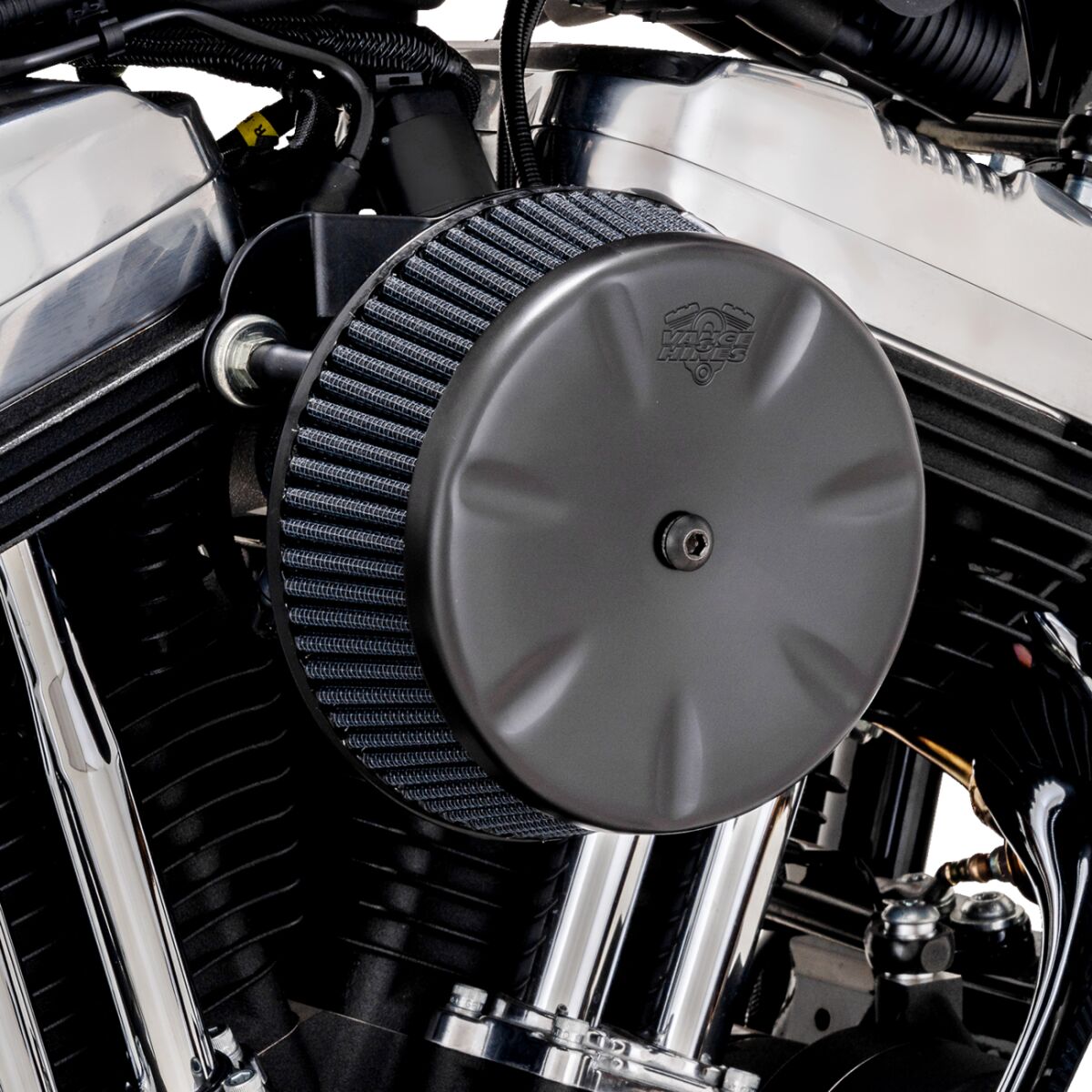 Air Cleaner Bl.Vo2 El.E Fl Vance & Hines