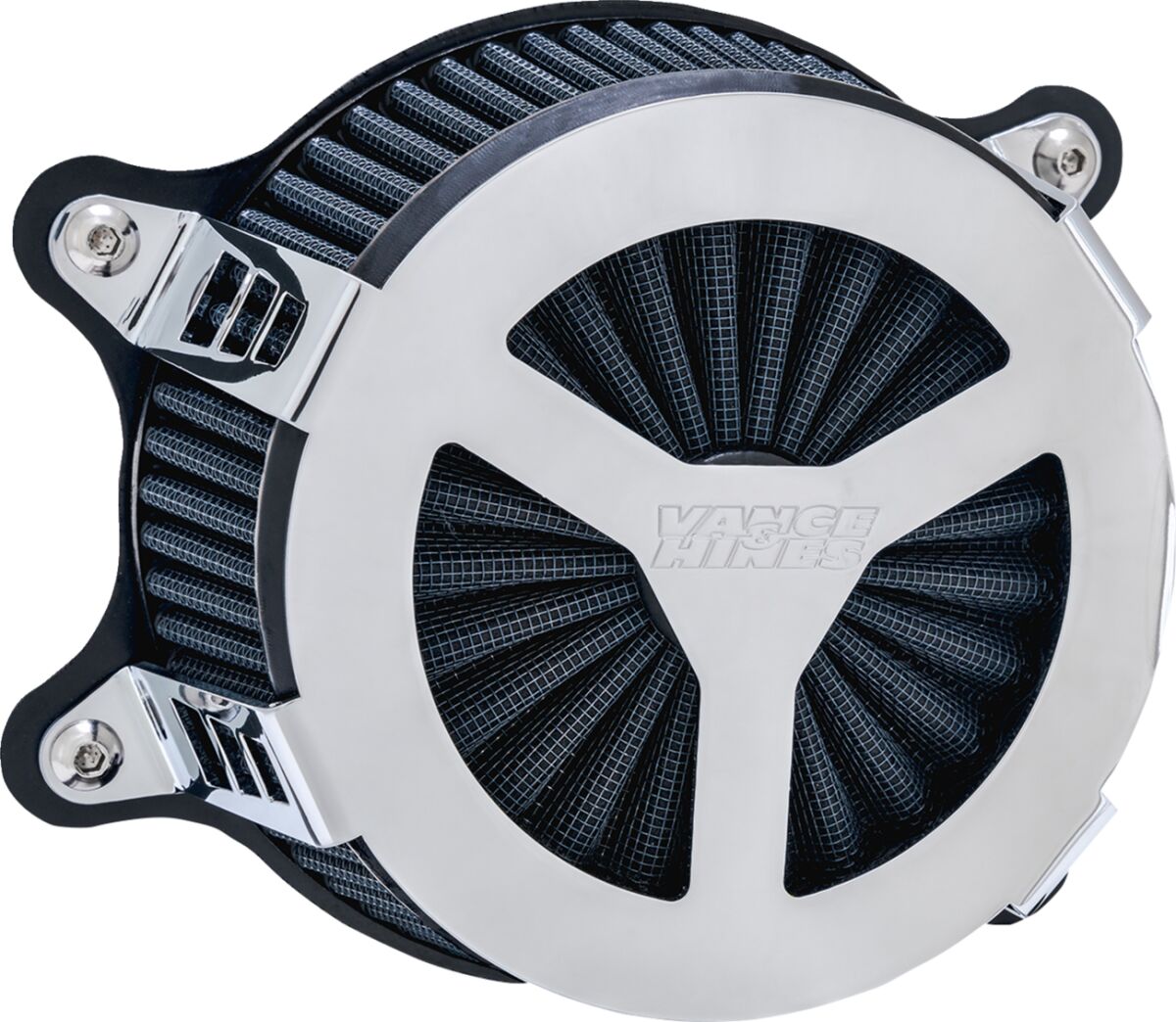 Vance & Hines VO2 Radiant III Air Cleaner, Chrome - 91-22 Sportster Air Cleaner Vance & Hines