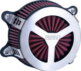 Vance & Hines VO2 Radiant III Air Cleaner, Brushed - Milwaukee 8 Air Cleaner Vance & Hines