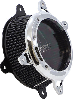 Vance & Hines V02 Insight Air Cleaner, Chrome - Milwaukee 8 Air Cleaner Vance & Hines