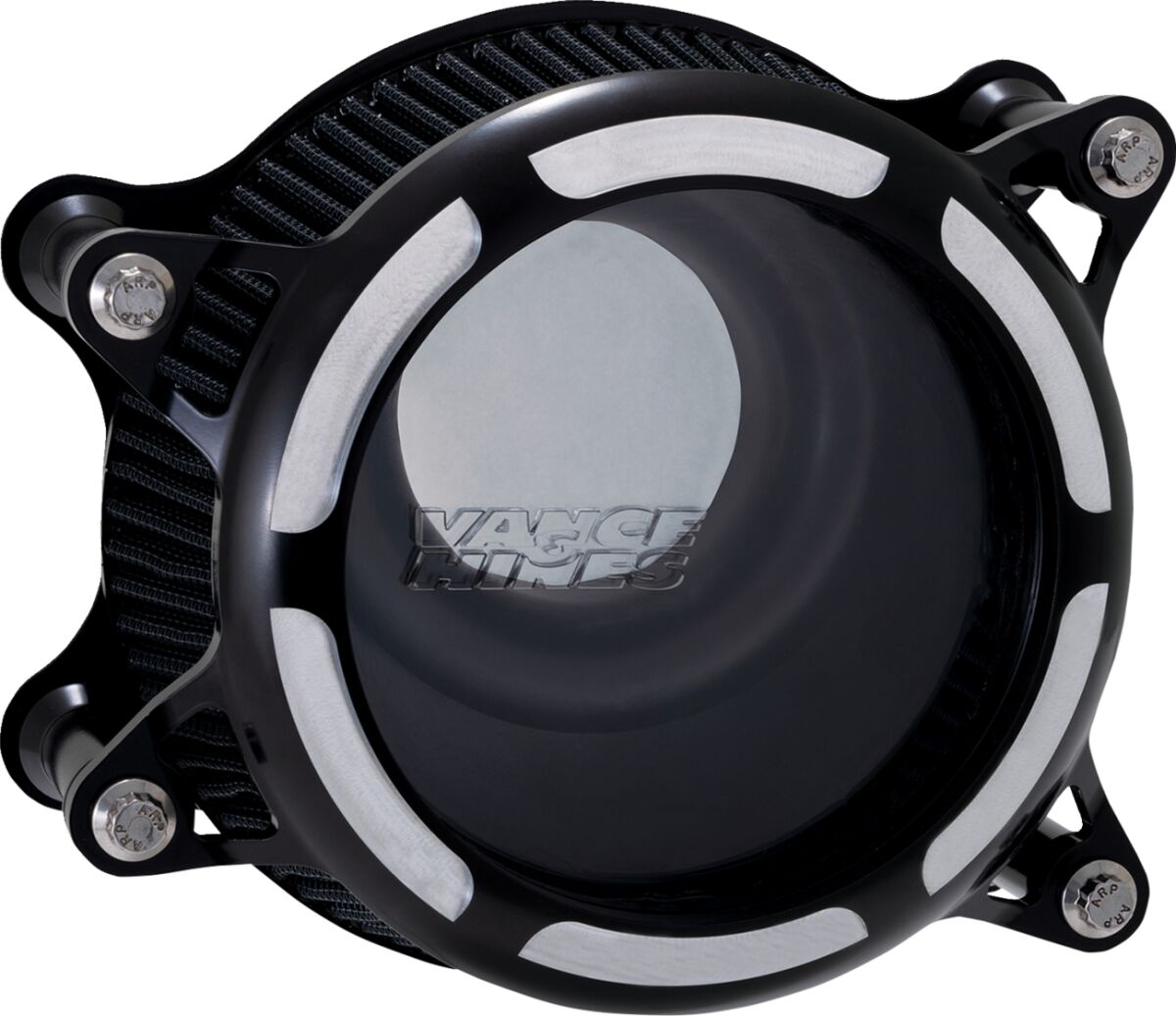 Vance & Hines V02 Insight Air Cleaner, Black Contrast - Milwaukee 8 Air Cleaner Vance & Hines