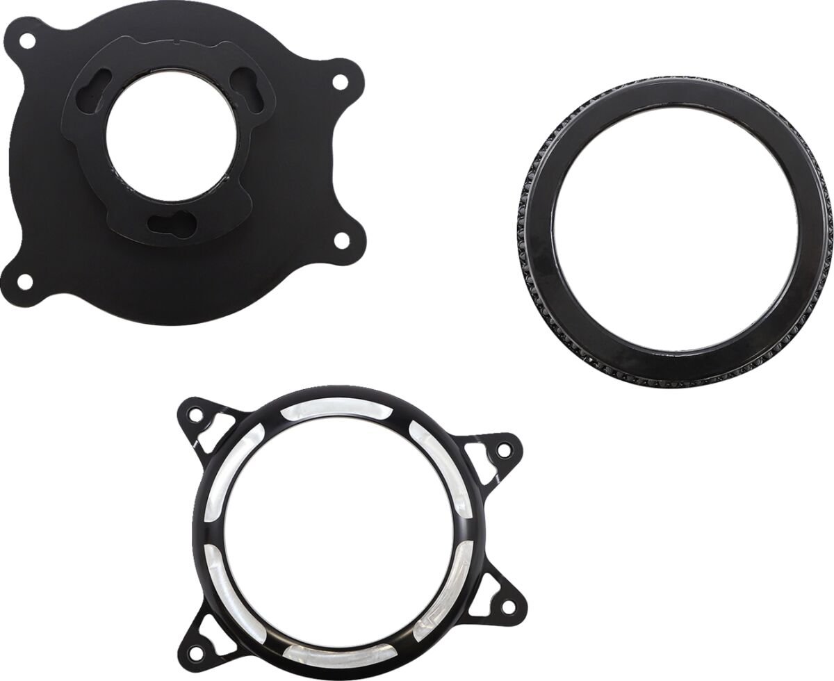 Vance & Hines V02 Insight Air Cleaner, Black Contrast - Milwaukee 8 Air Cleaner Vance & Hines