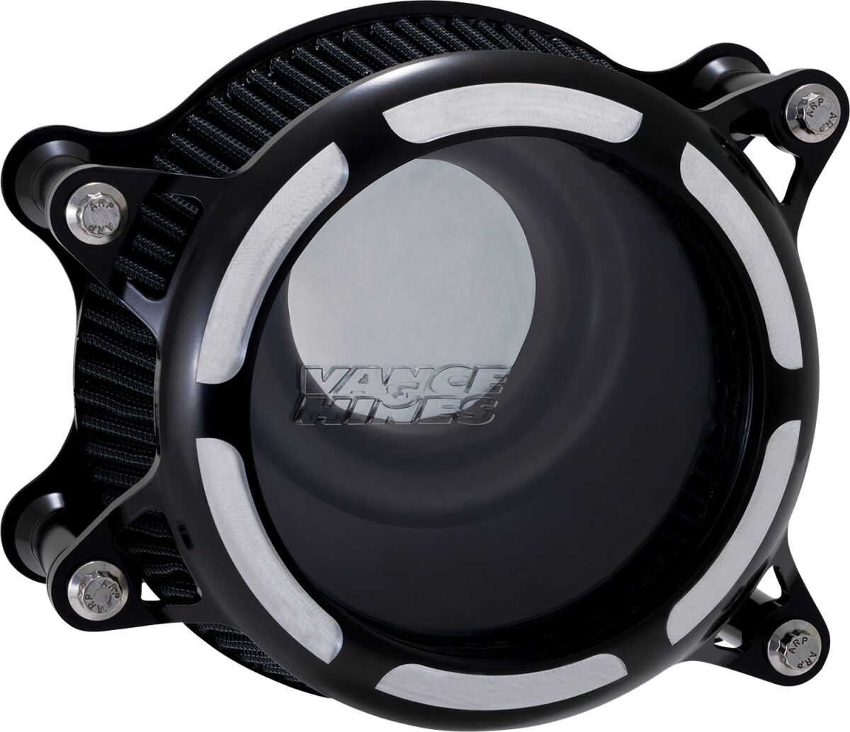 Vance & Hines V02 Insight Air Cleaner, Black Contrast - 91-22 Sportster Air Cleaner Vance & Hines