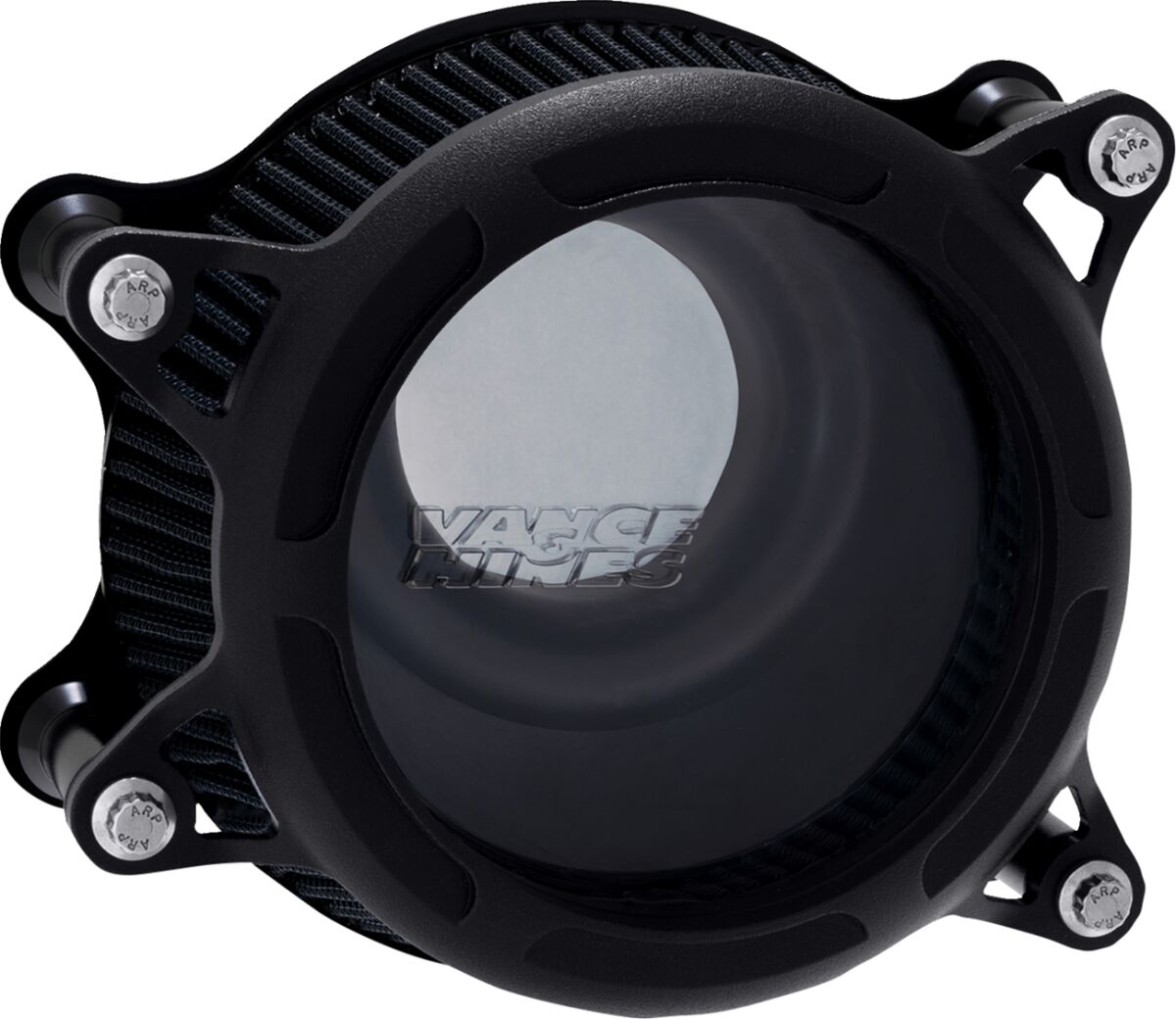 Vance & Hines V02 Insight Air Cleaner, Wrinkle Black Ceramic - Milwaukee 8 Air Cleaner Vance & Hines