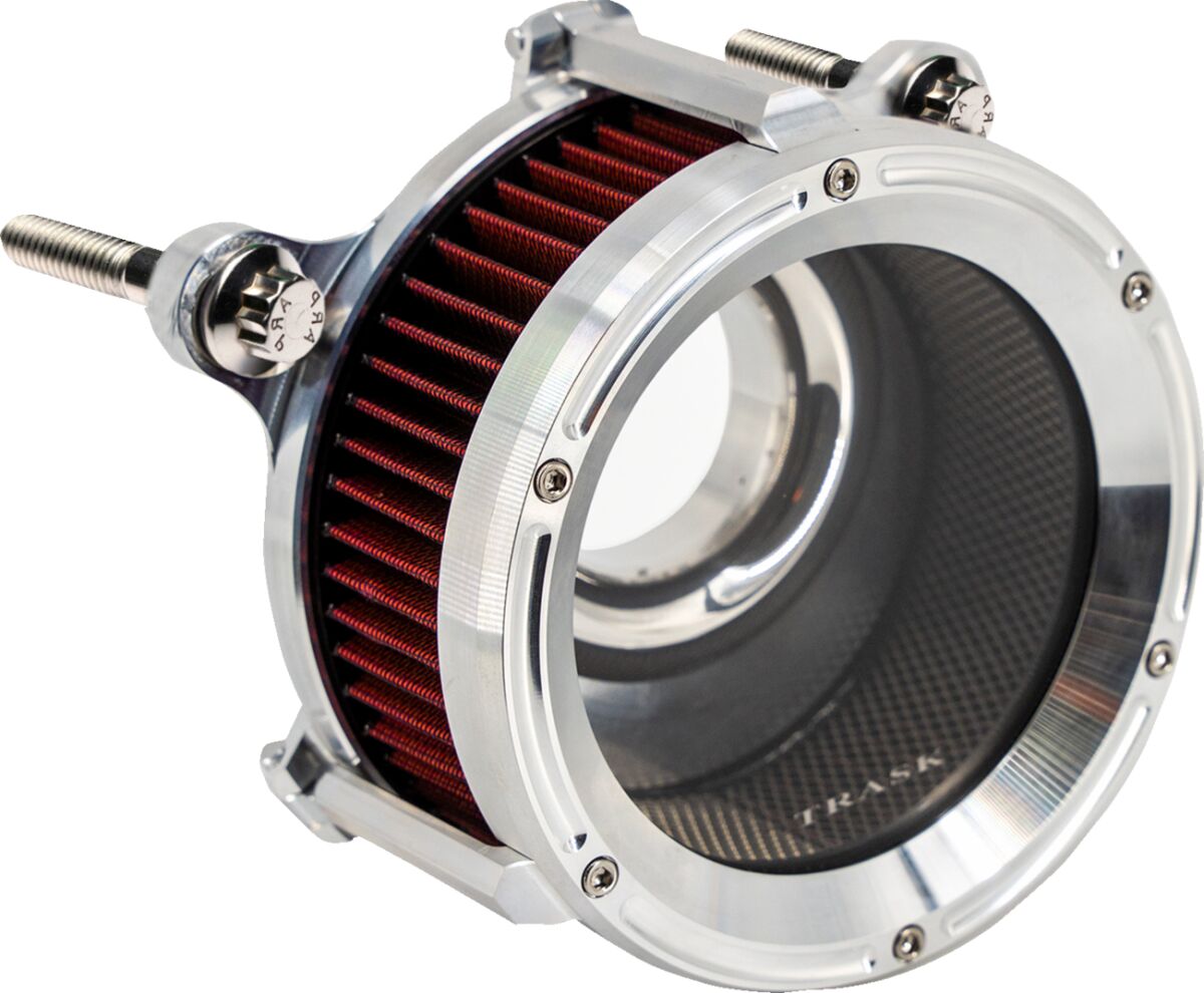 Trask Assault Charge High Flow Air Cleaner Kit, Raw - Milwaukee 8 Air Cleaner Trask Performance