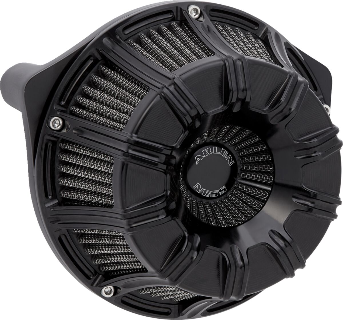 Arlen Ness 10-Gauge® Inverted Series Air Cleaner, All Black - 17-23 Milwaukee 8 Air Cleaner Arlen Ness