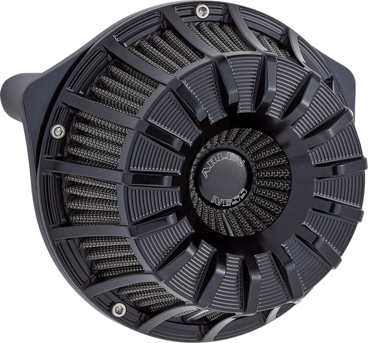 Arlen Ness 15-Spoke Inverted Series Air Cleaner, Black - 24+ Touring Air Cleaner Arlen Ness
