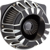 Arlen Ness Deep Cut® Inverted Series Air Cleaner, Black - 24+ Touring Air Cleaner Arlen Ness