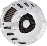Arlen Ness Deep Cut® Inverted Series Air Cleaner, Chrome - 24+ Touring Air Cleaner Arlen Ness