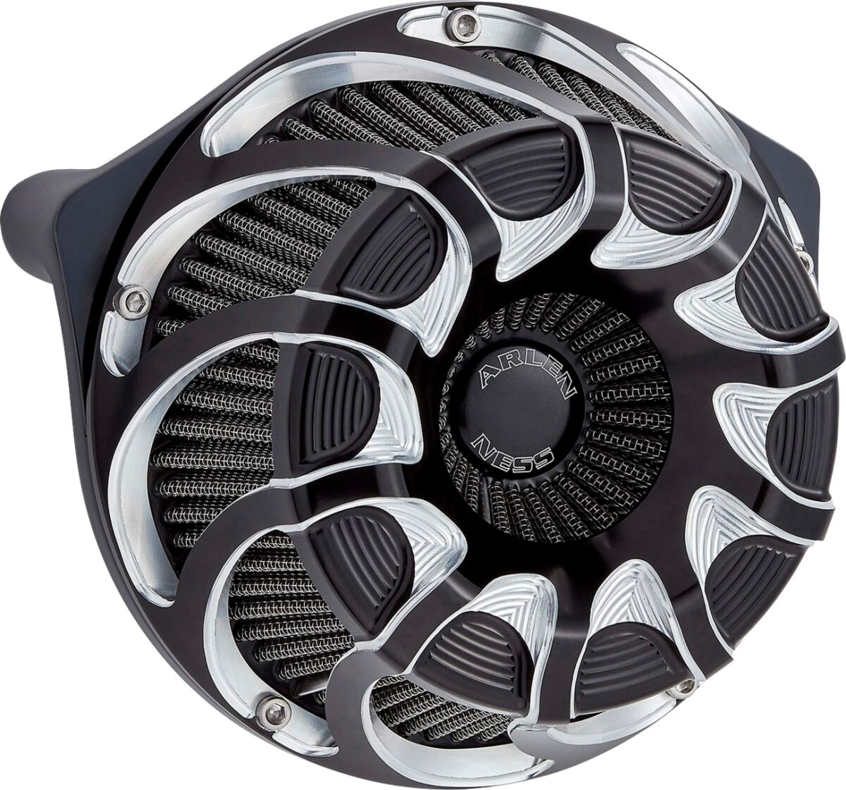 Arlen Ness Drift™ Inverted Series Air Cleaner, Black - 24+ Touring Air Cleaner Arlen Ness