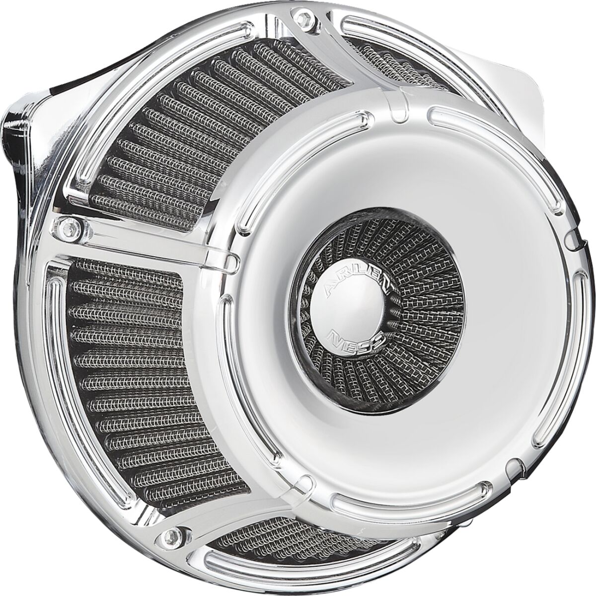 Arlen Ness Slot Track Inverted Series Air Cleaner, Chrome - 24+ Touring Air Cleaner Arlen Ness