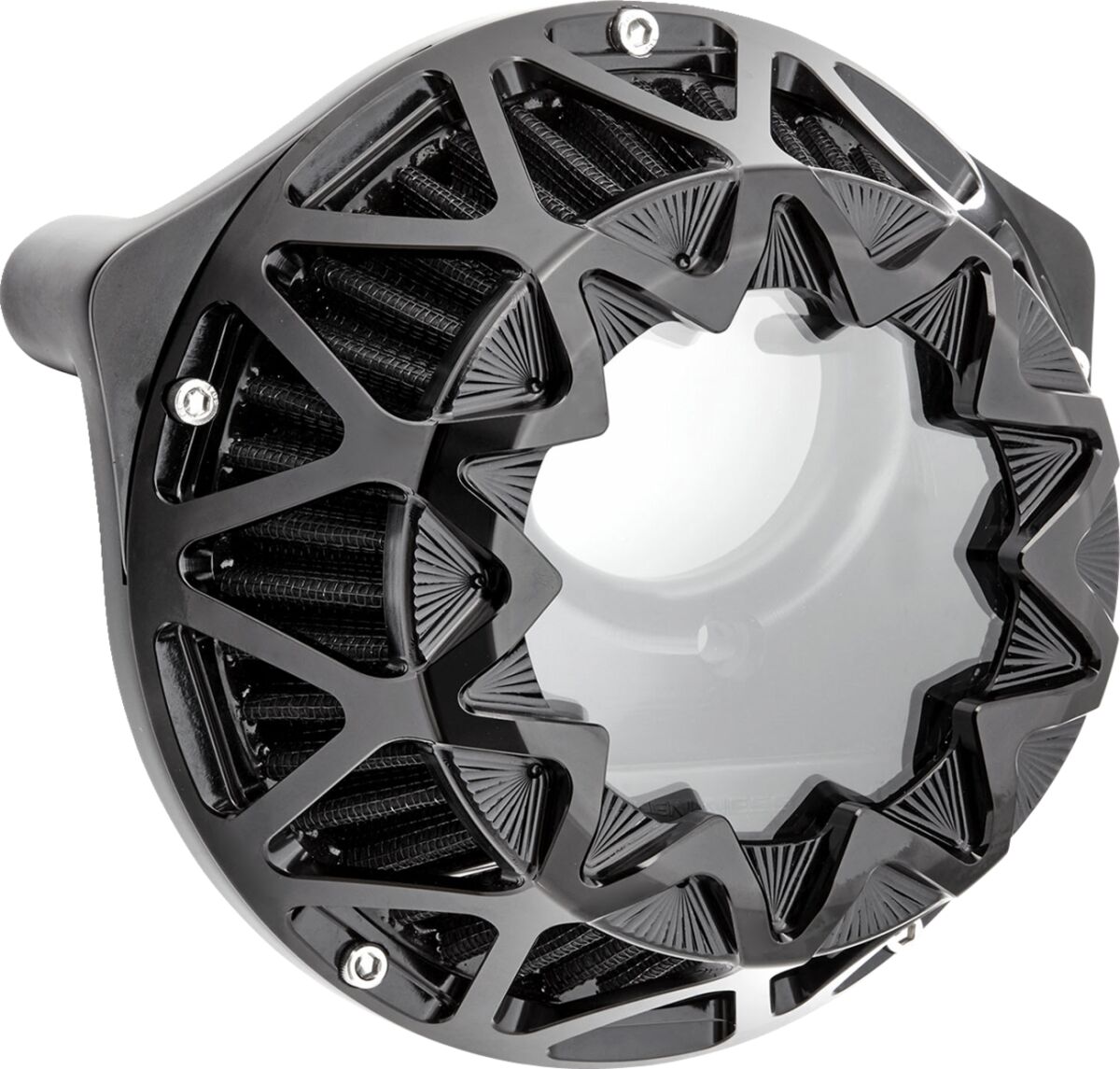 Arlen Ness Crossfire Air Cleaner, All Black - 24+ Touring Air Cleaner Arlen Ness