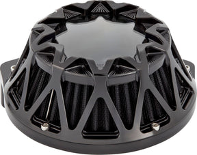 Arlen Ness Crossfire Air Cleaner, All Black - 24+ Touring Air Cleaner Arlen Ness