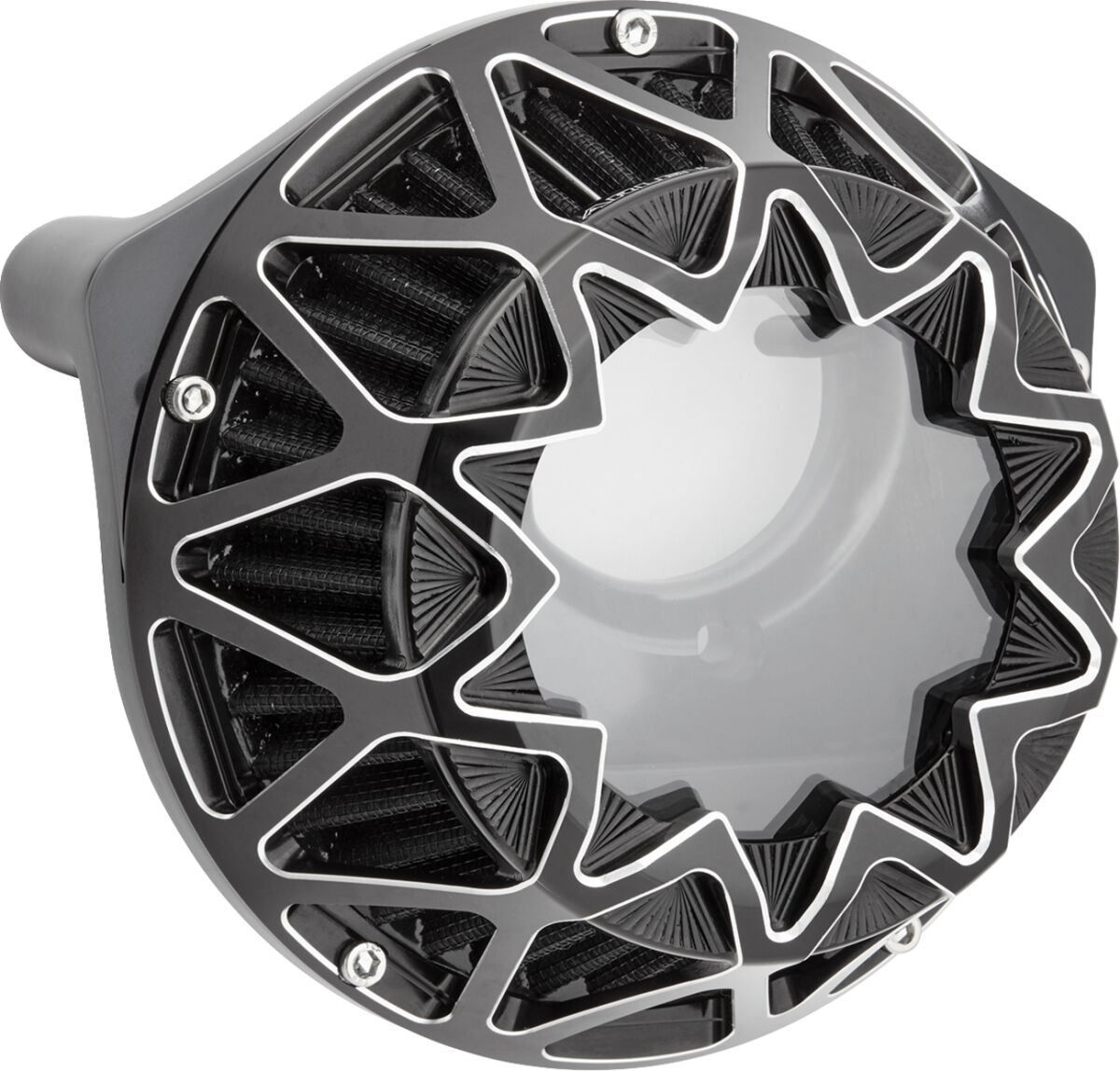Arlen Ness Crossfire Air Cleaner, Contrast - 24+ Touring Air Cleaner Arlen Ness