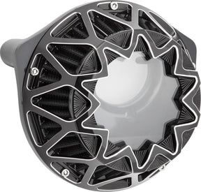Arlen Ness Crossfire Air Cleaner, Contrast - 24+ Touring Air Cleaner Arlen Ness
