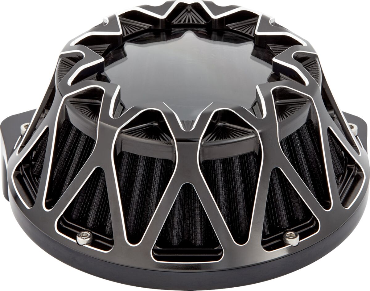 Arlen Ness Crossfire Air Cleaner, Contrast - 24+ Touring Air Cleaner Arlen Ness