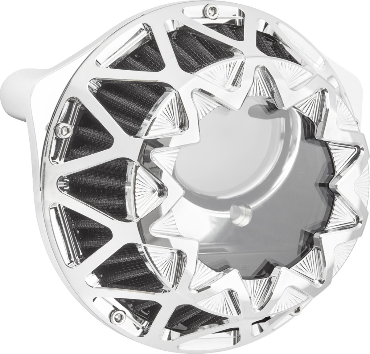 Arlen Ness Crossfire Air Cleaner, Chrome - 24+ Touring Air Cleaner Arlen Ness