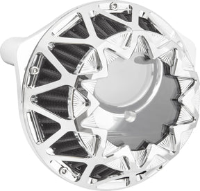Arlen Ness Crossfire Air Cleaner, Chrome - 24+ Touring Air Cleaner Arlen Ness