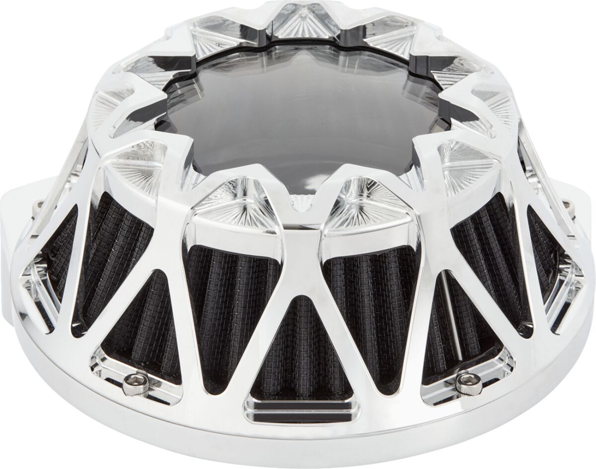 Arlen Ness Crossfire Air Cleaner, Chrome - 24+ Touring Air Cleaner Arlen Ness