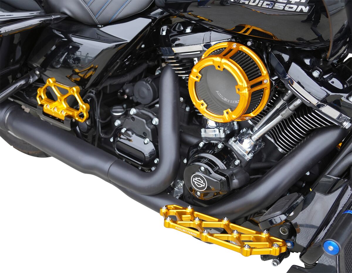 Arlen Ness Method® Air Cleaner, Gold - 24+ Touring Air Cleaner Arlen Ness