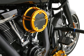 Arlen Ness Method® Air Cleaner, Gold - 24+ Touring Air Cleaner Arlen Ness