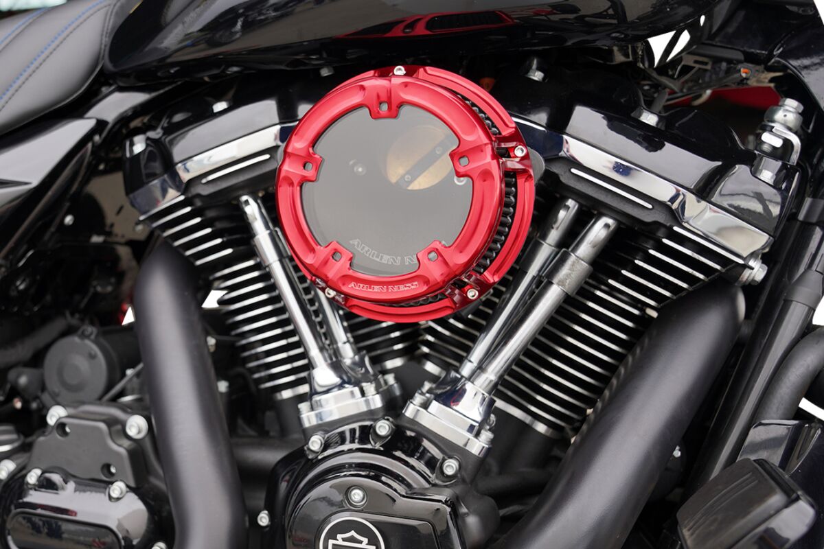 Arlen Ness Method® Air Cleaner, Red - 24+ Touring Air Cleaner Arlen Ness