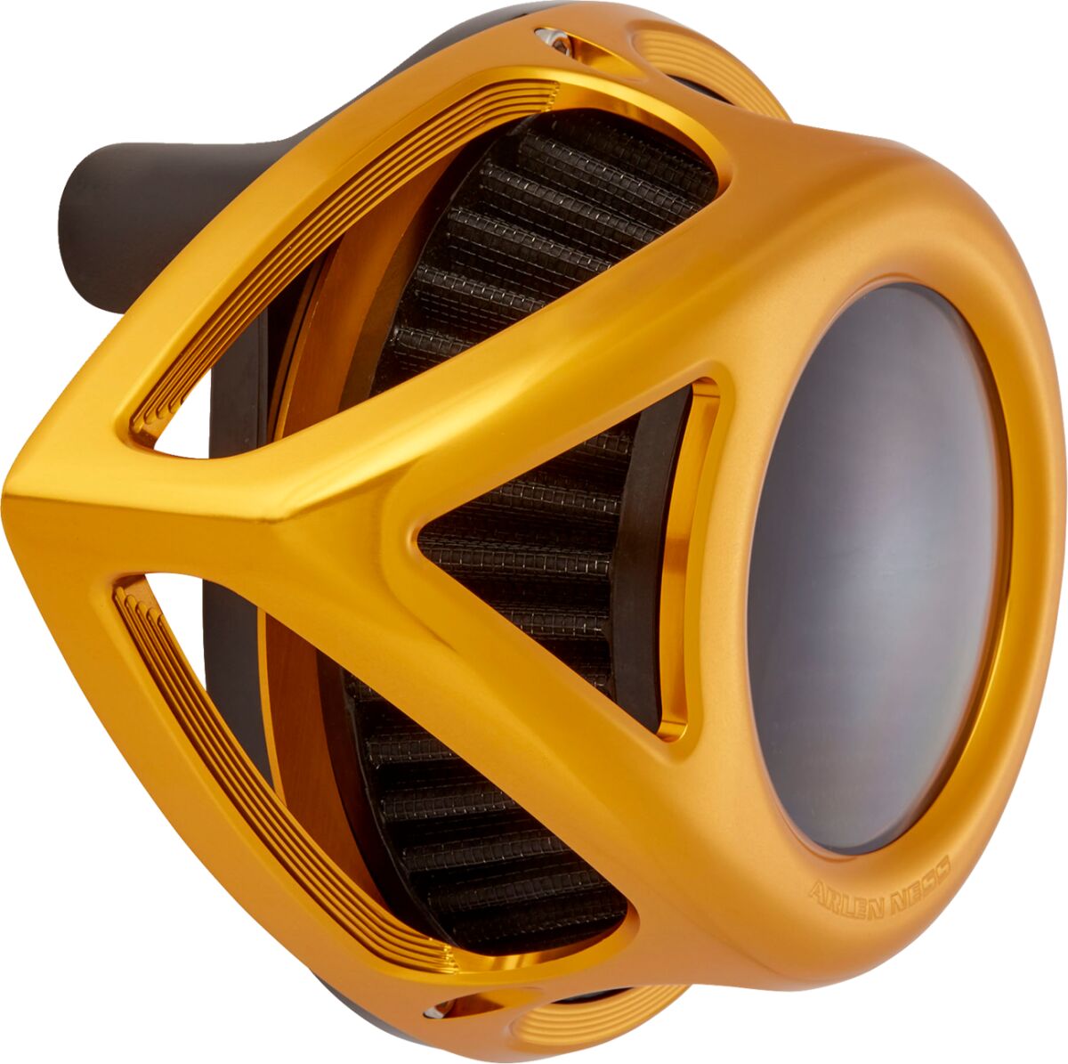 Arlen Ness Clear Tear Air Cleaner, Gold - 24+ Touring Air Cleaner Arlen Ness
