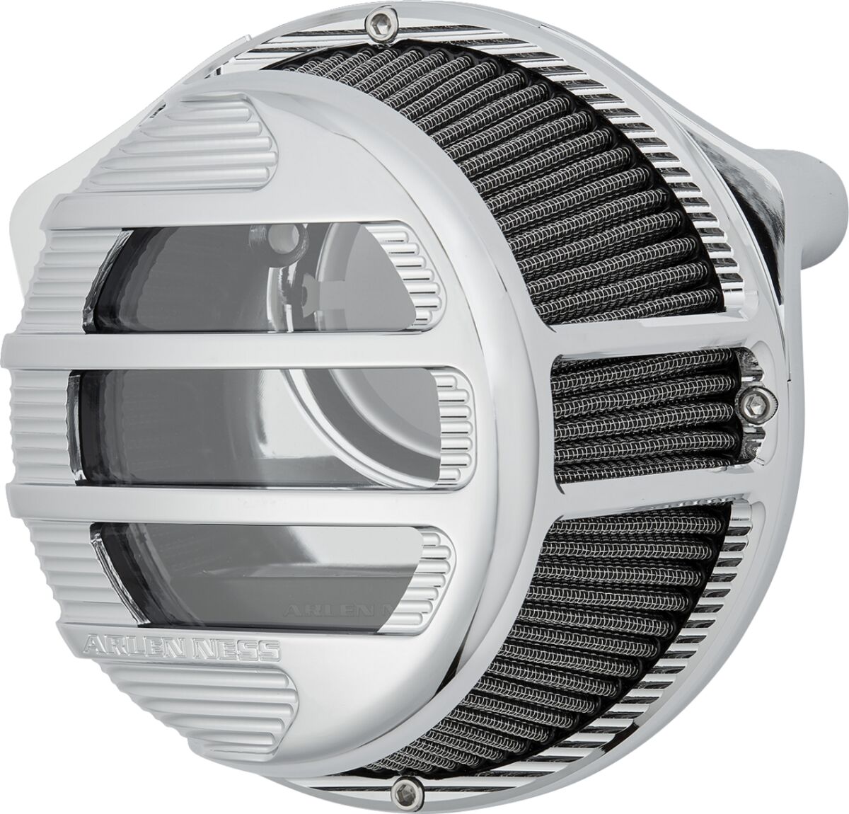 Arlen Ness SideKick Air Cleaner, Chrome - 24+ Touring Air Cleaner Arlen Ness