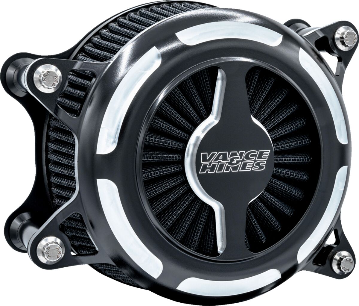 Vance & Hines Vo2 Blade Air Intake, Black Contrast - Touring Air Cleaner Vance & Hines