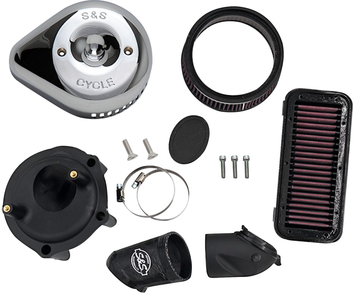 S&S Cycle Air Cleaner Stealth Chrome Tea Air Cleaner S&S Cycle