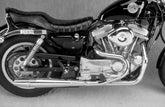 Thunderheader 1012 2-1 Exhaust, Chrome - 1986-2003 Evo Sportster w/Center Controls 2-1 Full Exhaust System Thunderheader