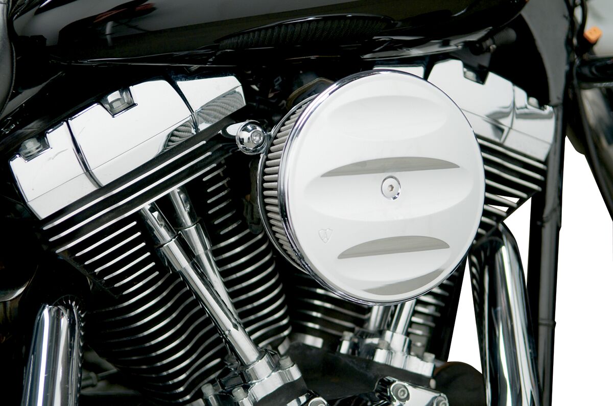 Arlen Ness Cover Scalloped Stg 1 Chr COVERS - AIR CLEANER Arlen Ness