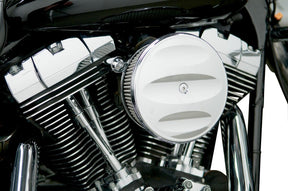 Arlen Ness Cover Scalloped Stg 1 Chr COVERS - AIR CLEANER Arlen Ness