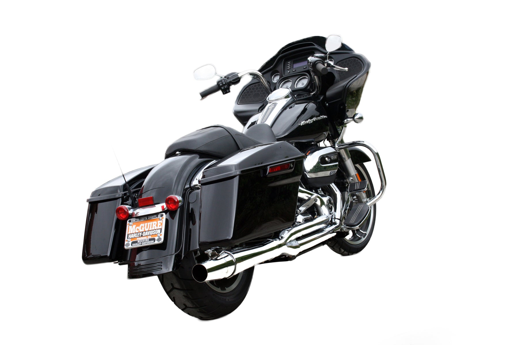 Thunderheader 1074X X-Series 2-1 Exhaust, Chrome - 1984-2016 FLH Touring 2-1 Full Exhaust System Thunderheader