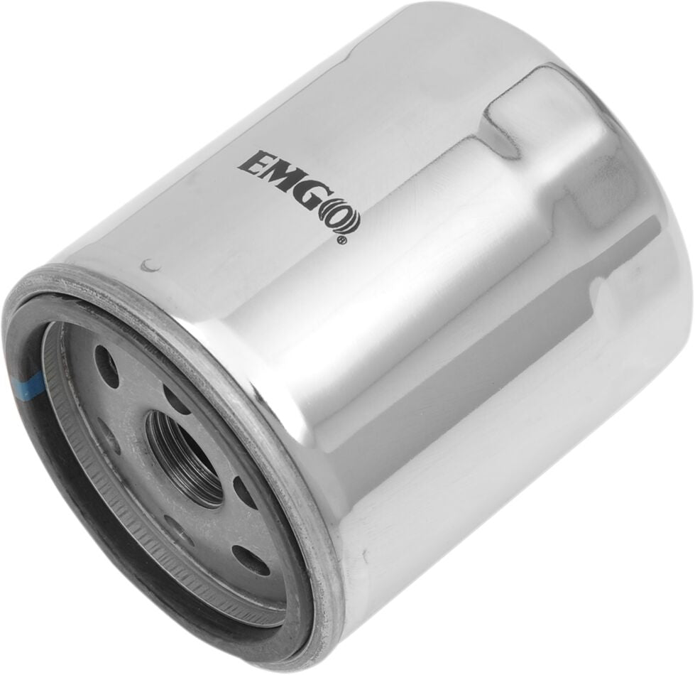 Emgo Oil Filter Microglass Harley Davidson Chrome Oil Filter Emgo
